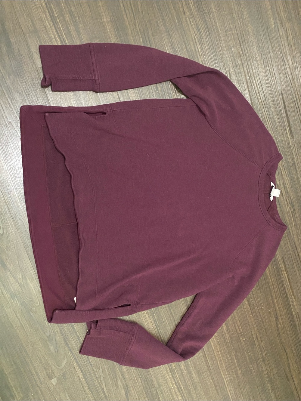Athleta Burgundy Pullover Sweatshirt